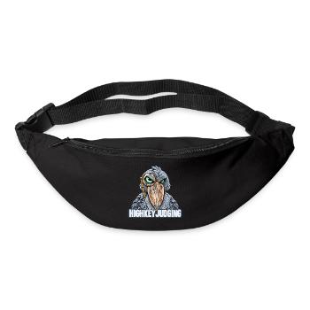 Schuhschnabel mit Brille – Highkey-Bewertung - Gürteltasche - Schwarz - Vorne