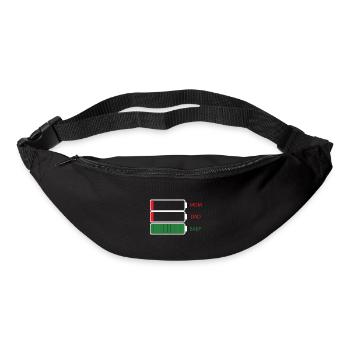 Maman Papa Baby - Sac banane - noir - Devant