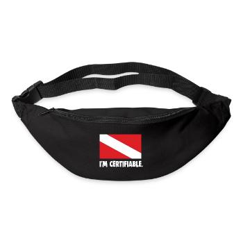 I'm certifiable - Bum bag - black - Front