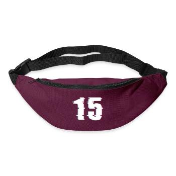 15 Fifteen Number Effect Distorted Number - Bum bag - burgundy - Front