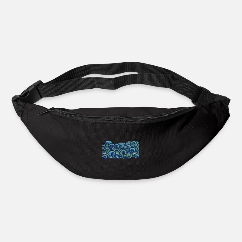Wasser - Gürteltasche - Schwarz