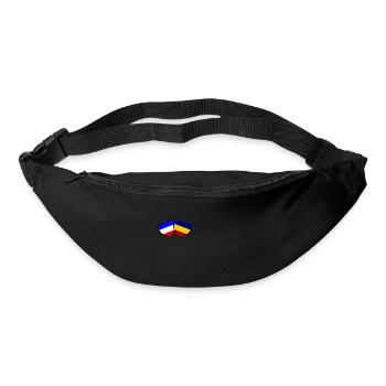 Frankreich Rumänien Liebe - Gürteltasche - Schwarz - Vorne