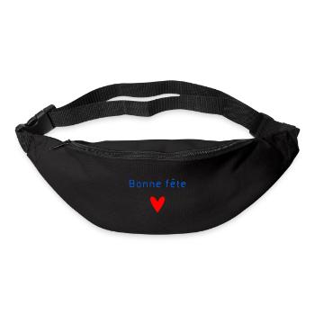 BONNE FÊTE. FÊTE DES MÈRES. FÊTE DES PÈRES. FÊTE - Sac banane - noir - Devant
