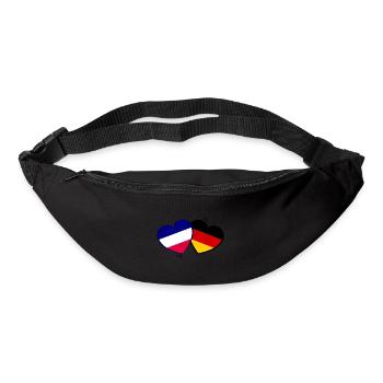 Liebe Frankreich und Deutschland - Gürteltasche - Schwarz - Vorne