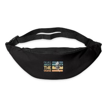 Theater Bühne Maske Broadway - Gürteltasche - Schwarz - Vorne