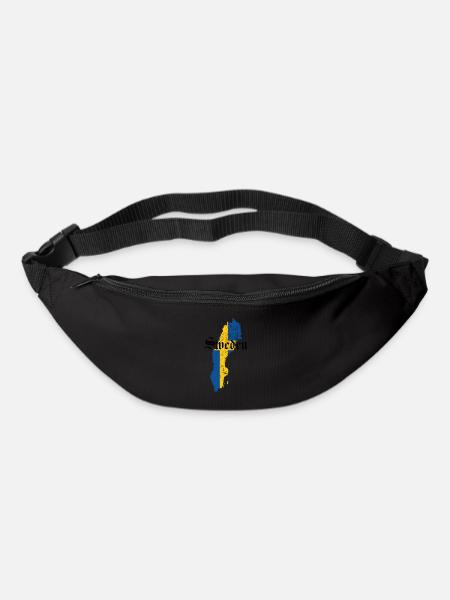 Suède cadeau suédois cadeau - Sac banane - noir
