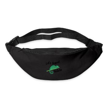 Protection de l'environnement amoureux de la nature disent cadeau - Sac banane - noir - Devant