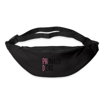 Phinally Done Phd Cadeau - Sac banane - noir - Devant
