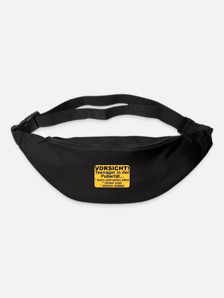 Vorsicht Teenager - Gürteltasche - Schwarz