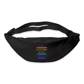 Einen Teenager zu erziehen | bunt - Gürteltasche - Schwarz - Vorne