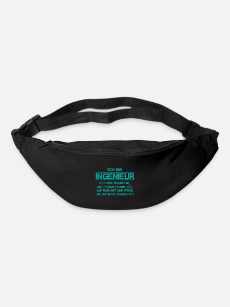 Ich bin ingenieur ich löse probleme Student - Gürteltasche - Schwarz