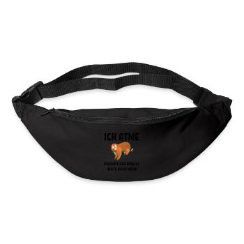 Ich atme Produktiver wird es heute nicht mehr - Gürteltasche - Schwarz - Vorne