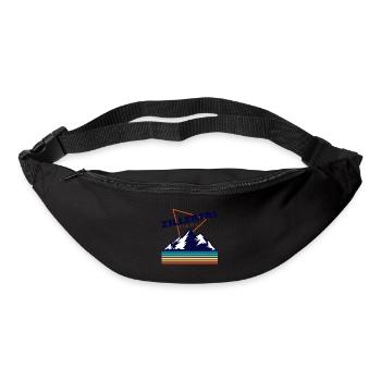 Zillertal Tirol Geschenk Österreich Lederhose - Gürteltasche - Schwarz - Vorne