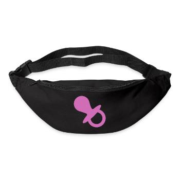 Sucette cadeau grossesse enfant en bas âge bébé - Sac banane - noir - Devant