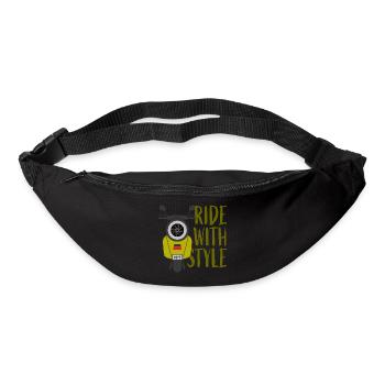Roller profiter de la balade - Sac banane - noir - Devant