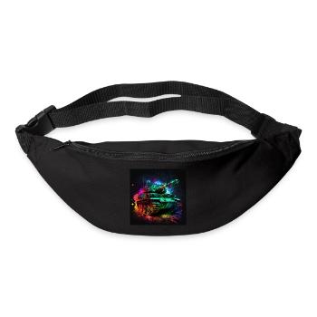 Char de combat principal en néon léger, solide et robuste - Sac banane - noir - Devant