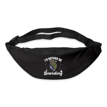 Snowboarder Snowboarding reptile snow skiing - Gürteltasche - Schwarz - Vorne