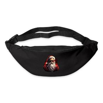 Père Noël - Sac banane - noir - Devant