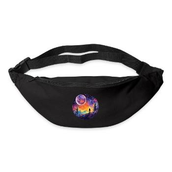 Erkundung Von Aquarellflächen - Himmlische - Gürteltasche - Schwarz - Vorne