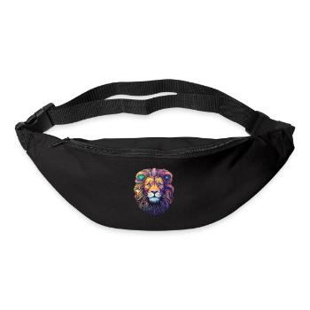 Löwe Himmlisch - Himmlische Gelassenheit - Gürteltasche - Schwarz - Vorne