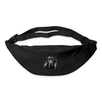 Hund - Gürteltasche - Schwarz - Vorne