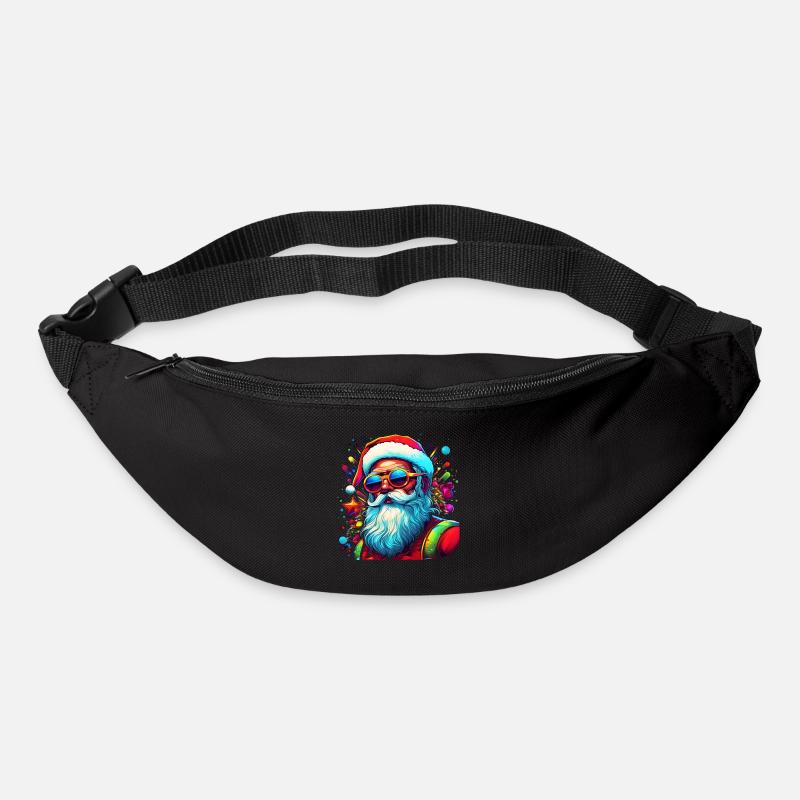 Weihnachtsmann, Ugly Christmas - Gürteltasche - Schwarz