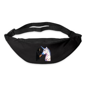 Lieben Pferde keine Karotten? - Gürteltasche - Schwarz - Vorne