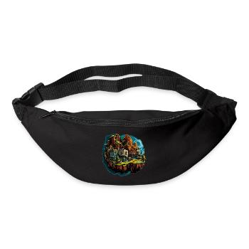 Landschaft - Illustration - Gürteltasche - Schwarz - Vorne