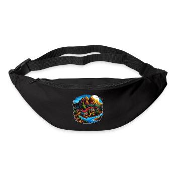 Landscape - Illustration - Bum bag - black - Front