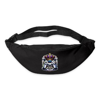 King of Gaming - Controller and Crown Illustration - Bum bag - black - Front
