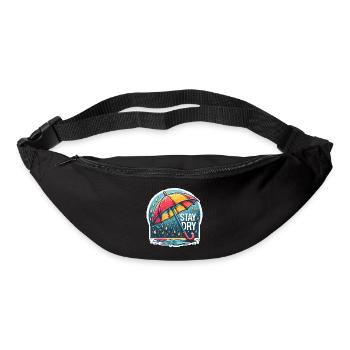 Stay Dry - Umbrella Illustration - Bum bag - black - Front