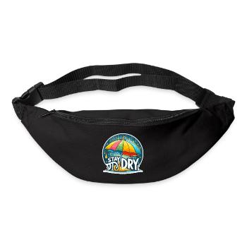 Stay Dry - Umbrella Illustration - Bum bag - black - Front