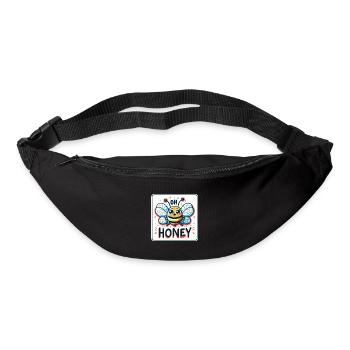 Oh Honey - Bees Illustration - Bum bag - black - Front
