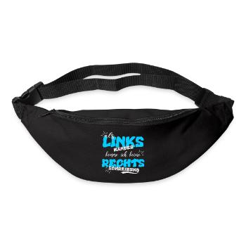 Left-handed, Spelling - Bum bag - black - Front
