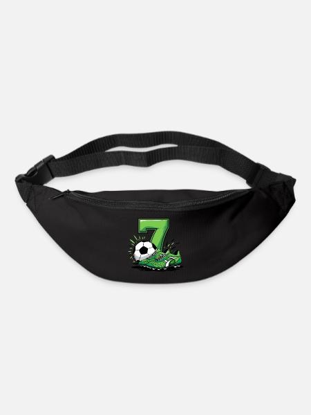 Fussball 7 Jahre - Gürteltasche - Schwarz