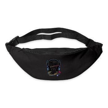 La musique, c’est ma vie - Sac banane - noir - Devant