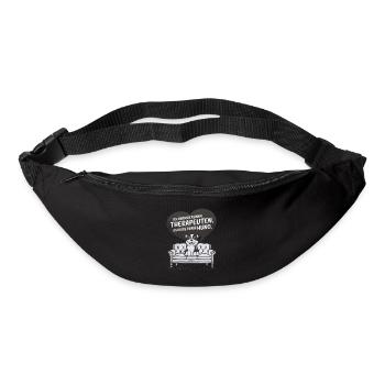 Je n’ai pas besoin d’un thérapeute, j’ai un chien - Sac banane - noir - Devant