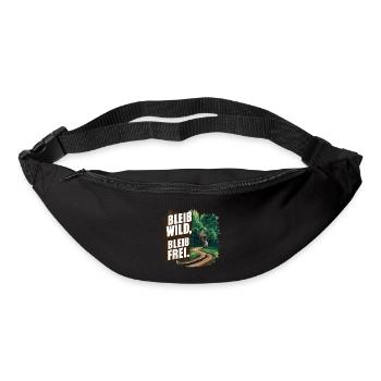 Bleib wild, bleib frei - Gürteltasche - Schwarz - Vorne