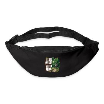 Bleib wild, bleib frei - Gürteltasche - Schwarz - Vorne