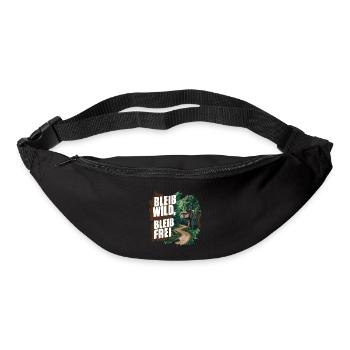 Bleib wild, bleib frei - Gürteltasche - Schwarz - Vorne