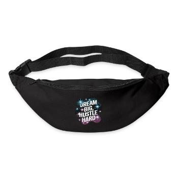 Dream Big, Hustle Hard – Night Sky - Bum bag - black - Front