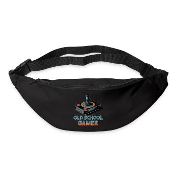 Old School Gamer – Retro Joystick - Bum bag - black - Front