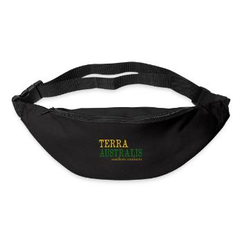 Terra Australis - continent austral - Sac banane - noir - Devant