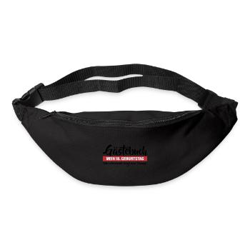 18. Geburtstag Wer kriegt ein Schnaps - Gürteltasche - Schwarz - Vorne