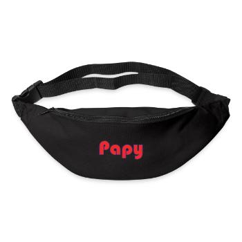 BONNE FÊTE PAPA. PAPA. FÊTE DES PÈRES. PÈRE - Sac banane - noir - Devant