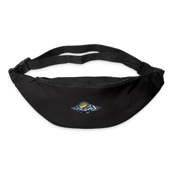 Sunset over snowy peaks - Bum bag - black - Front