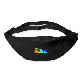 Aircraft Tug Rainbow Polygon Runway - Bum bag - black - Front