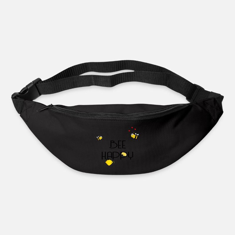Bee Happy - Gürteltasche - Schwarz