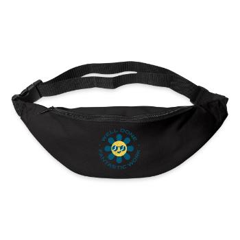 Fantastische Arbeitsgrafik - Gürteltasche - Schwarz - Vorne