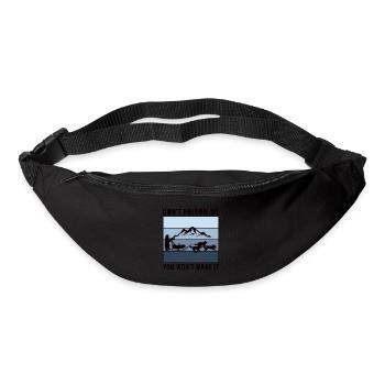 Husky Schlitten Hunderennen Alaskan Racers - Gürteltasche - Schwarz - Vorne